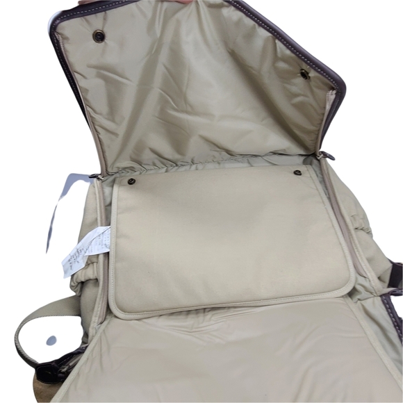 Eddie Bauer Tan Shoulder Crossbody Diaper Bag With changing Pad - Picture 3 of 6